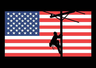 Pole American Flag Hardwor