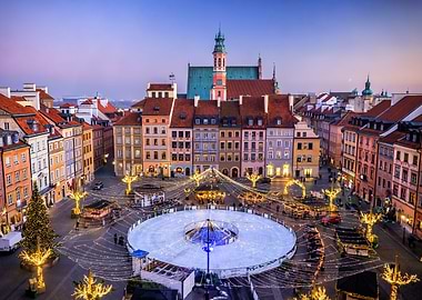 Evening In City Of Warsaw