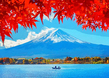 Autumn Japanese Mountain