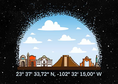 Mexico With Coordinates