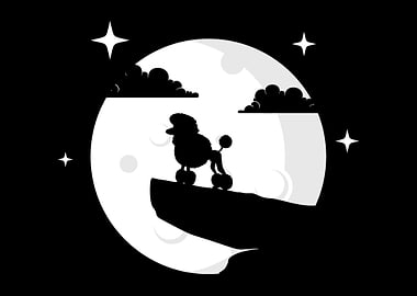 Proud Poodle Moon Dog