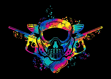 Paintball Airsoft Player