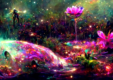 Prismatic Night Blooms