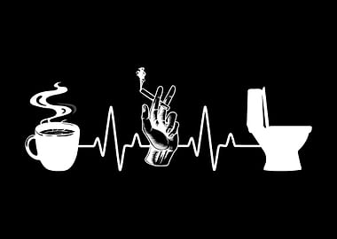 Coffee Cigarette Toilet