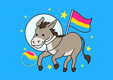 Pansexual Donkey Pan Pride
