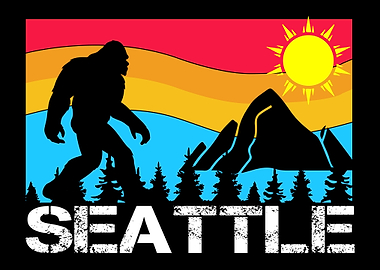 Seattle Washington Retro