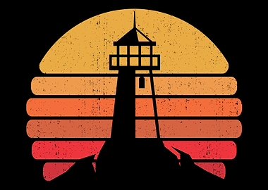Retro Vintage Lighthouse