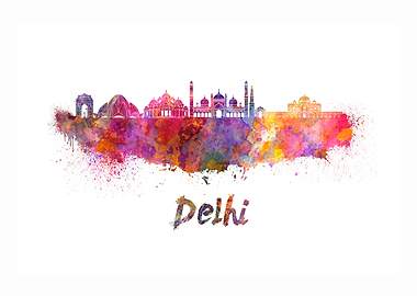 Delhi skyline