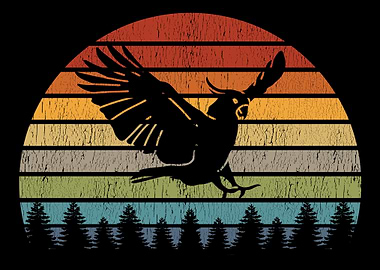 Retro Parrots Vintage