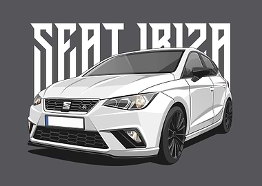 seat ibiza fr white