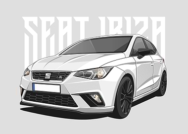 seat ibiza fr white