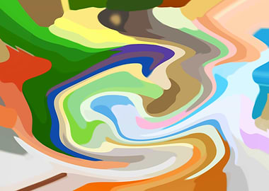 Abstract Alien Twirls 1