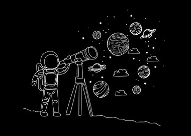 Astronaut Kid Telescope
