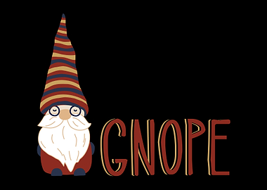 Gnome Pun Nope Gardening