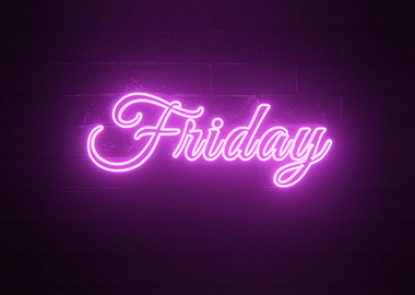 friday neon sign
