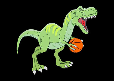 Basketball Trex Dinosaur