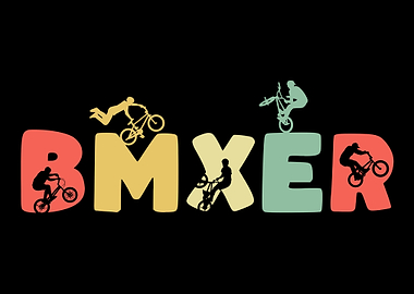 Retro BMX Biking Biker
