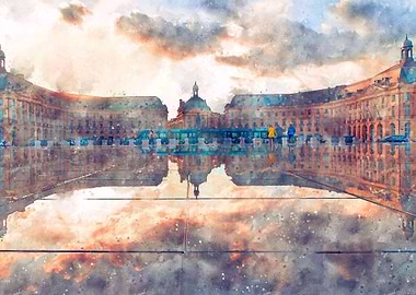 Bordeaux City Painting