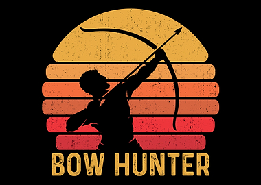 Retro Bow Hunting Archer