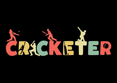 Retro Cricket Player