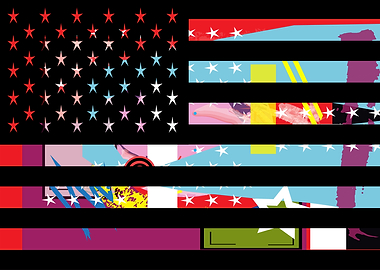 American flag graffiti co