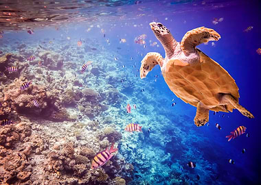 The Turtle Under The Sea