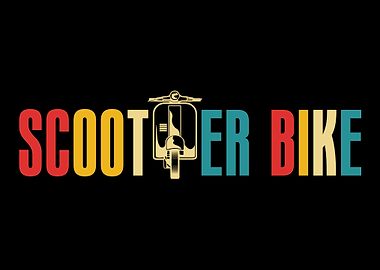 Retro Scooter Bike Vintage