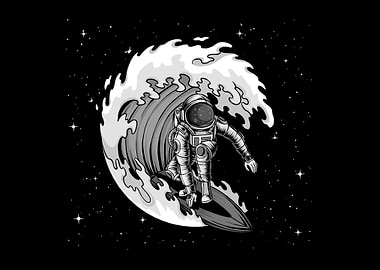 Surfing Astronaut