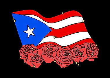 PR Flag Flower Rose