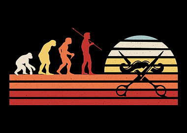 Retro Barber Hairdresser