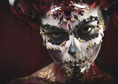 Young girl in the image of