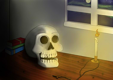 Illustrated Skull