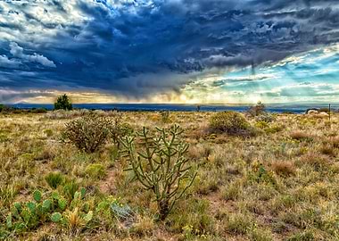Virga in the desert