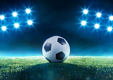 Soccer ball on field