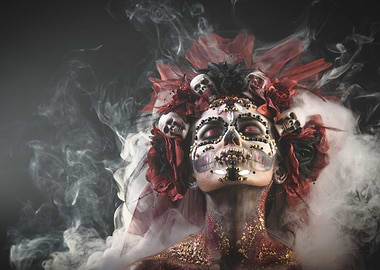 Young girl in the image of