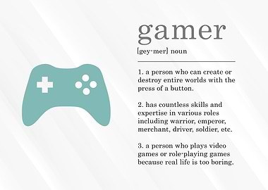 Funny Gamer Definition