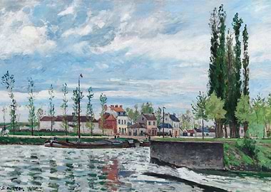 The Lock at Pontoise 1872