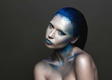 Blue Hair and Rhinestones