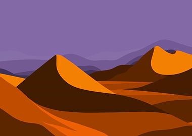 desert abstract at night