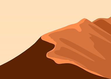 simple desert landscape