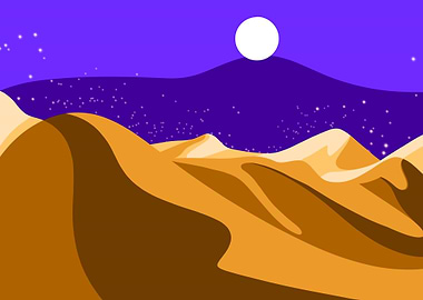 blue sky desert view