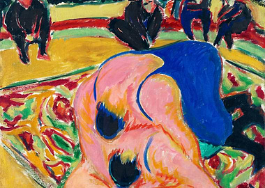 Wrestlers in a Circus