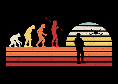 Retro Drone Pilot Vintage