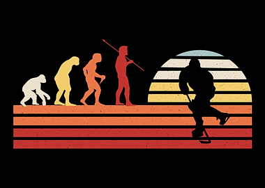 Retro Vintage Ice Hockey