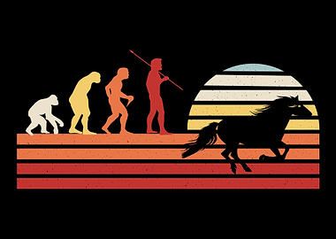 Retro Horse Riding Vintage