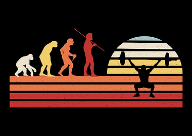 Retro Powerlifting Vintage