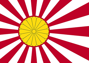 Japanese Flag and Seal
