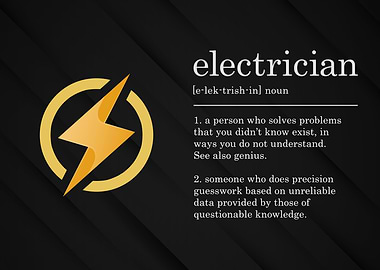 Funny Electrician Sign