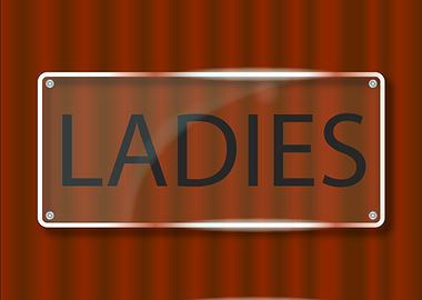 Ladies Door Name Plate