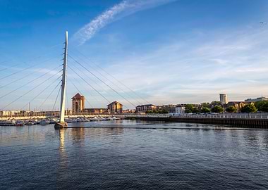 Swansea marina and bridge